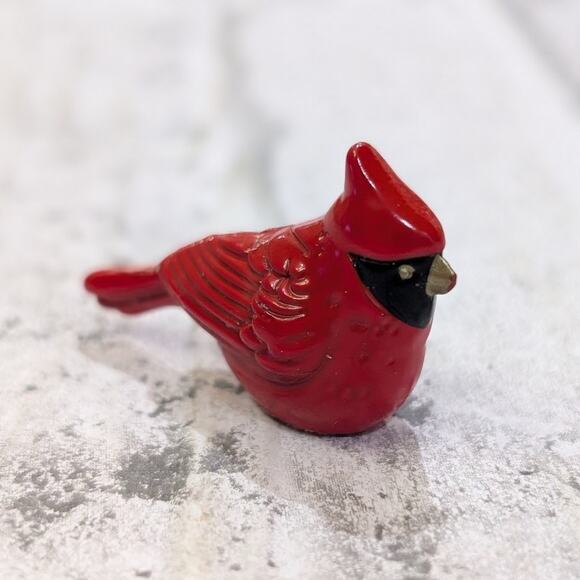 Mini Heavy Metal Cardinal Figure - Bird - Picture 8 of 8